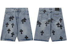 Load image into Gallery viewer, Chrome Denim Shorts
