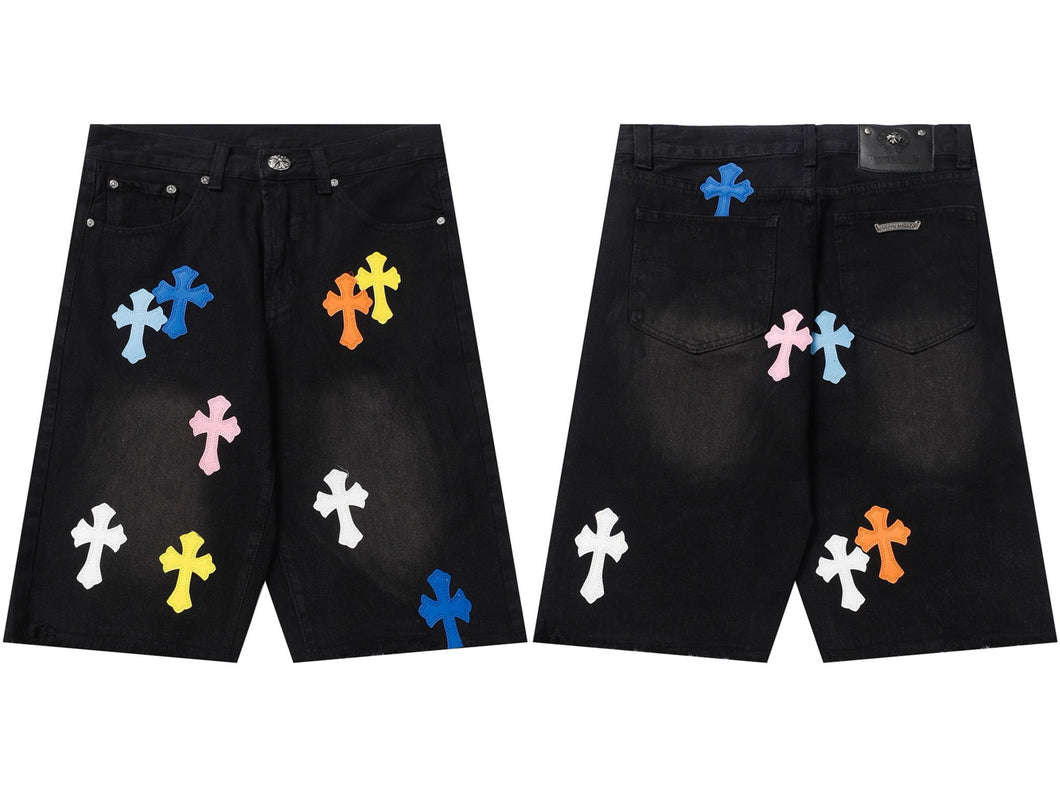 Chrome Denim Shorts
