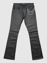 Load image into Gallery viewer, WAXED RHINESTONE STACK PANTS
