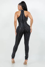 Load image into Gallery viewer, RHINESTONE HALTER JUMPSUIT
