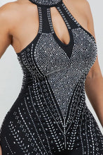 Load image into Gallery viewer, RHINESTONE HALTER JUMPSUIT
