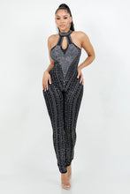 Load image into Gallery viewer, RHINESTONE HALTER JUMPSUIT
