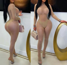 Load image into Gallery viewer, SHEER MOCK NECK LS JUMPSUIT
