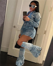 Load image into Gallery viewer, Denim Cargo Dress
